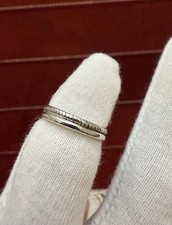 Sterling Silver Twisted Rope Edge Band Ring Size 5.75
