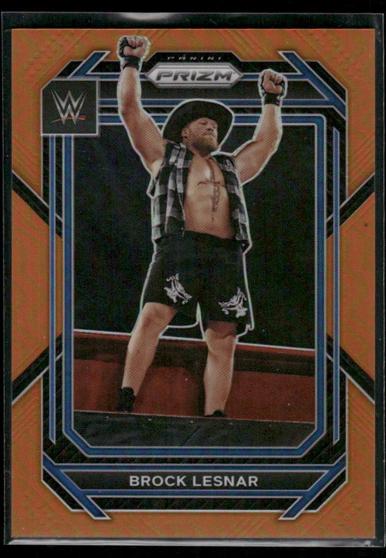 2023 Prizm WWE Brock Lesnar #151 Orange Prizm /99