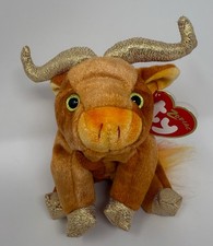 NEW w/ Tags - TY Beanie Babies Zodiac Ox - 2000 - Retired
