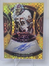 2025 Panini Select LaVar Arrington Gold Prizm Auto # 10/10 Washington Redskins