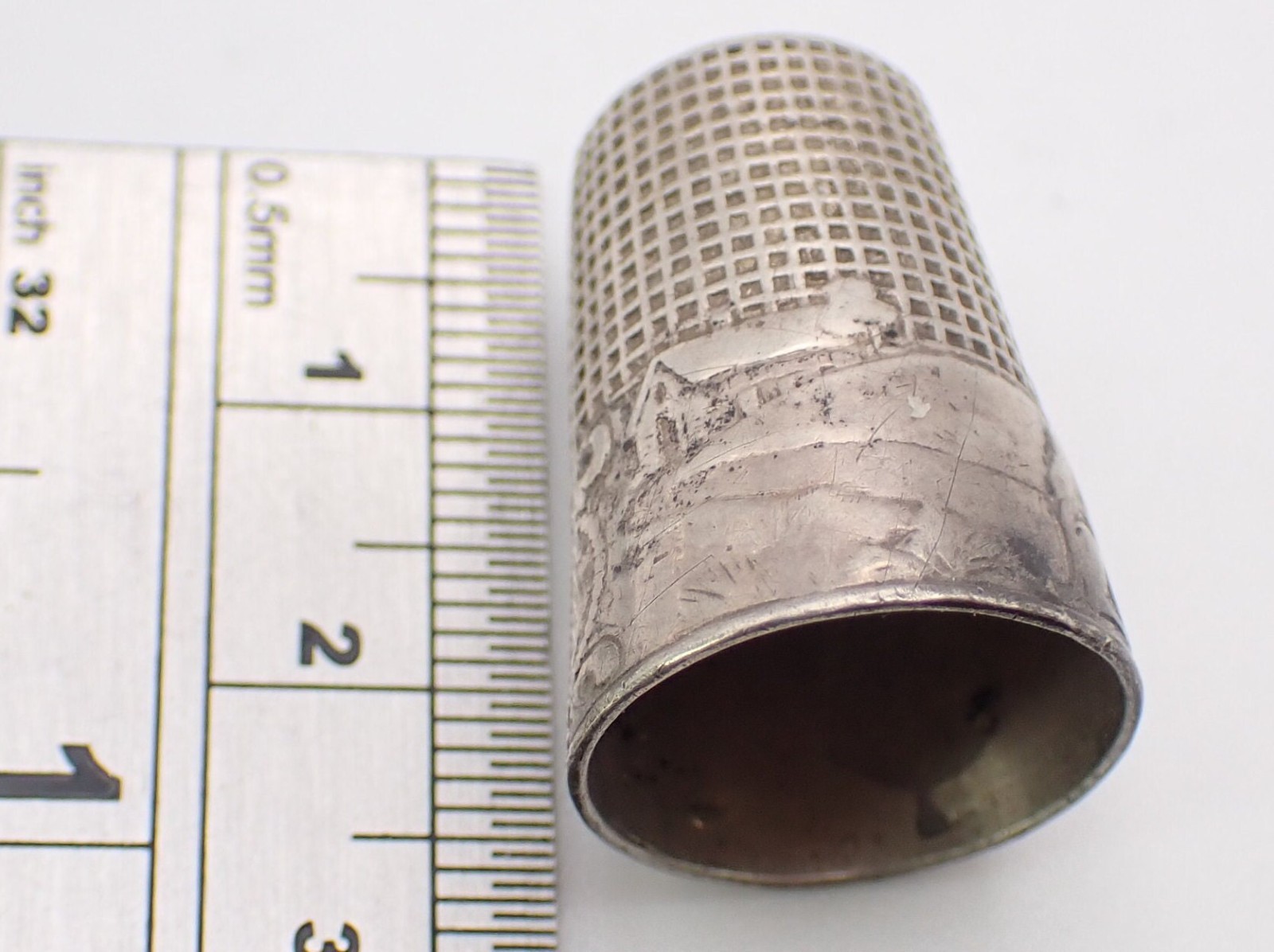 Sterling Silver Thimble René Lorillon Lafontaine Little Red Ridding Hood