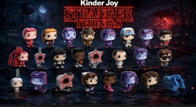 STRANGER THINGS Kinder Joy Eggs YOUR CHOICE - WILL MIKE DUSTIN VECNA ELEVEN