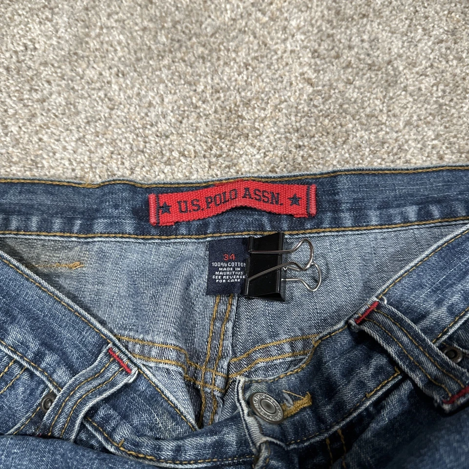 Pantalones Cortos Carga US Polo Assn Y2K Para Hombre Carpintero Talla 34 Foto 3 de 4