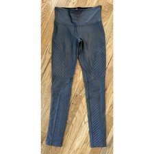 Women s SPANX Gray Faux Leather MOTO Leather Leggings Size S B8