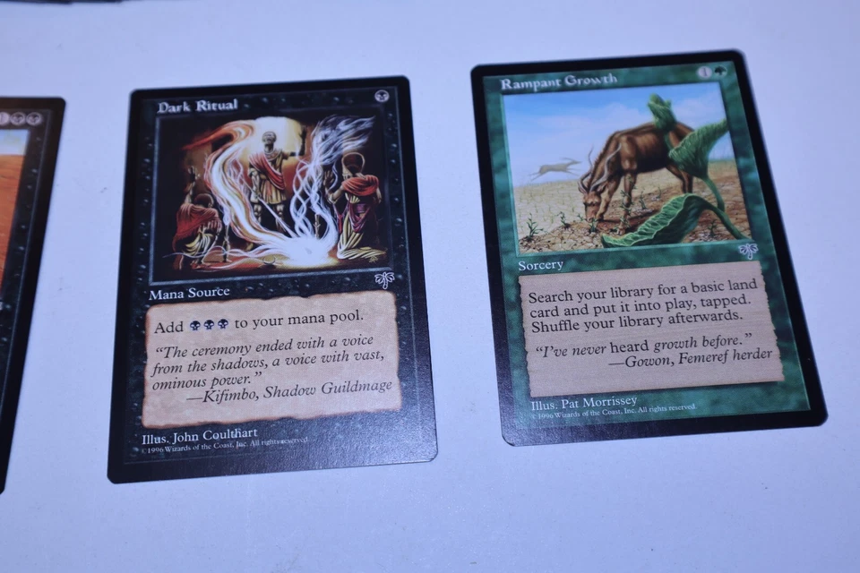 MTG Mirage Complete Common Set 110 Cards-Dark Ritual, Rampant Growth++ - Image 3 of 4