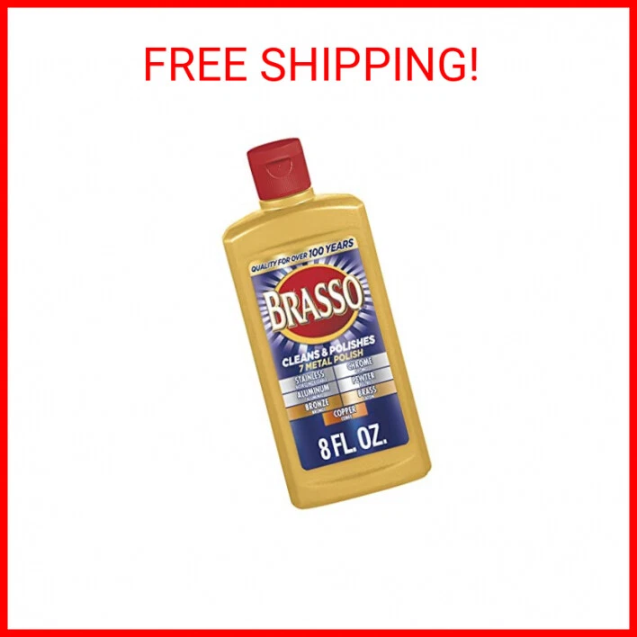 Eight Ounce Can Brasso Brass Polish 8 fl oz bottle, Brass Cleaner