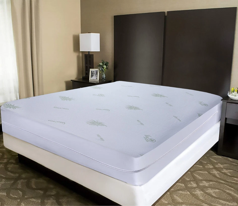 Pure100% Poly Cotton Zipped Mattress Protectors Anti Bed Bug Full Cover All Size - Image 4 of 4