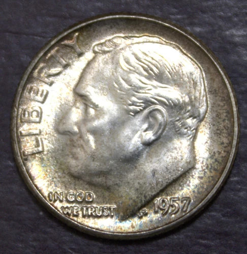 1957 Roosevelt  Dime Choice BU Mint Set Tone Lot  F 370