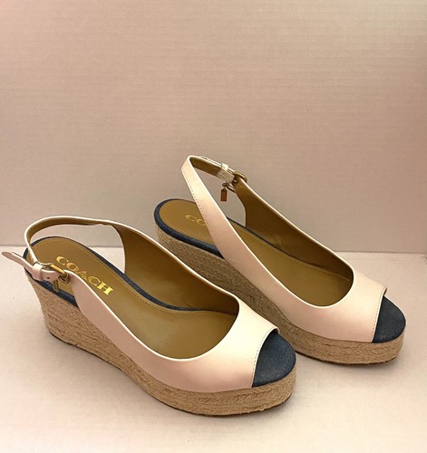 coach slingback wedge