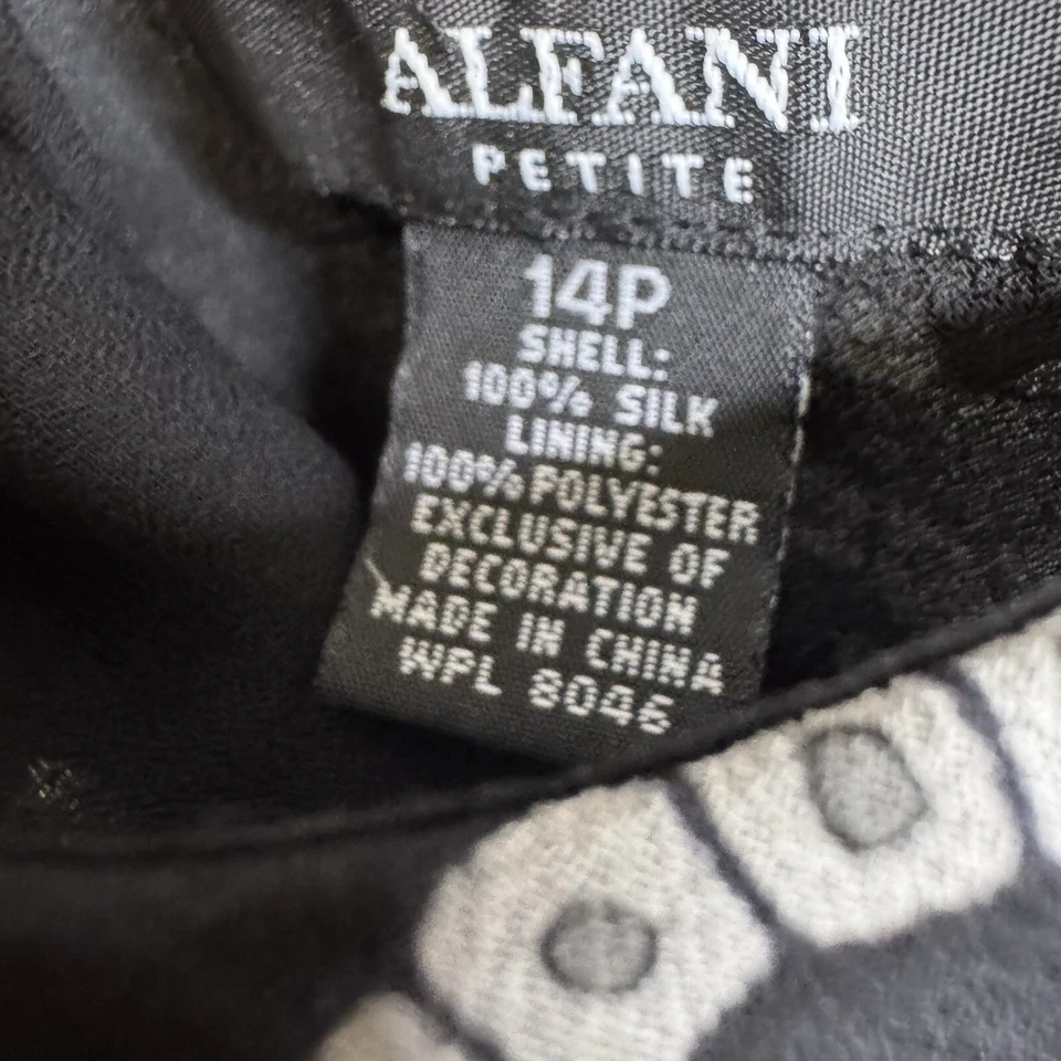 Falda De Colección ALFANI Negra Seda Volantes Lentejuelas Y2K Hada Capricho Coqueta Años 90 14 Foto 4 de 4