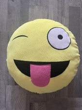 Emoji Pillow Plush Tongue w' Winking Eye Wink Face No Tag