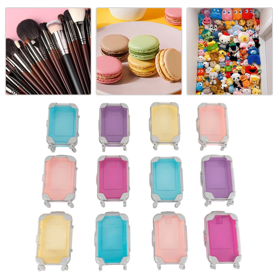 12X Simulation Trolley Case Mini Suitcase Candy Box Makeup Brush Storage Case - Image 2 of 4