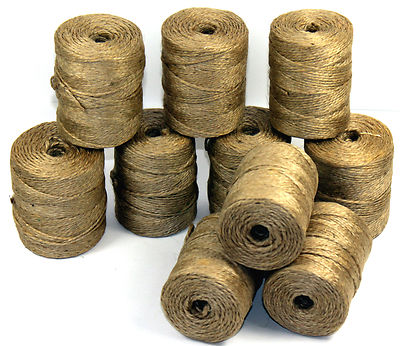 Bindfaden 6 Rollen Jute ca. 120g Schnur Bindeband Paketschnur Packschnur 223