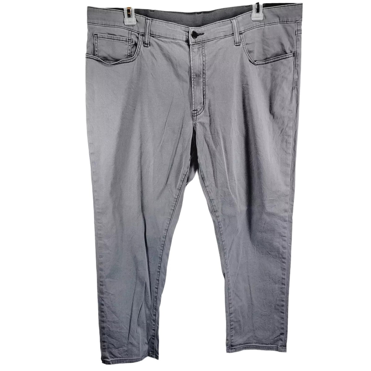 Uniqlo Womens Skinny Tapered Jeans Gray Stretch Denim High Rise