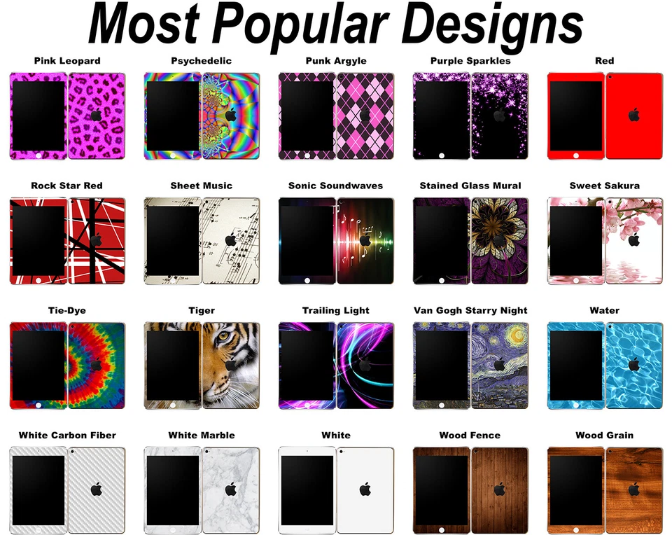 Custom Vinyl Skin / Decal Design for the Apple iPad Mini 4 A1550 Free Shipping! - Image 2 of 4