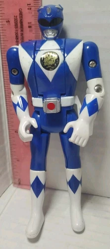 Vtg Mighty Morphin Blue Billy Power Rangers 5" Figure BANDAI, 1993 HEAD FLIP