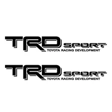 TRD SPORT TOYOTA RACING DEVELOPMENT Truck Decals Set of 2 Black Vinyl Stickers