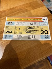 Ticket Worldcup 1982 Yugoslavia Honduras Unused Game 33