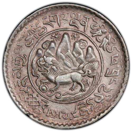 TIBET: (1938) 16-12 3 Srang PCGS MS62 — TOUGH TO FIND BU OF TOUGHER TO FIND YEAR - Picture 1 of 2