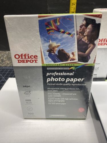 (2) Office Depot Professional Photo Paper 100 Sheets 4x6 Gloss Extra Heavy . - Picture 2 of 12