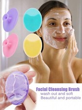 2Pcs Face Scrubber, Silicone Facial Cleansing Brush Face Exfoliator  Face Scrub