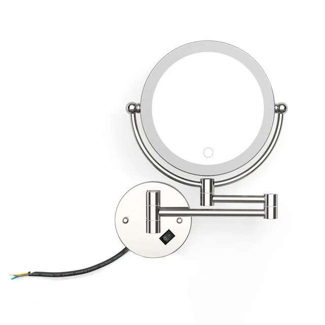 Lighted Makeup Mirror Wall Mounted Plug In Saubhaya Makeup