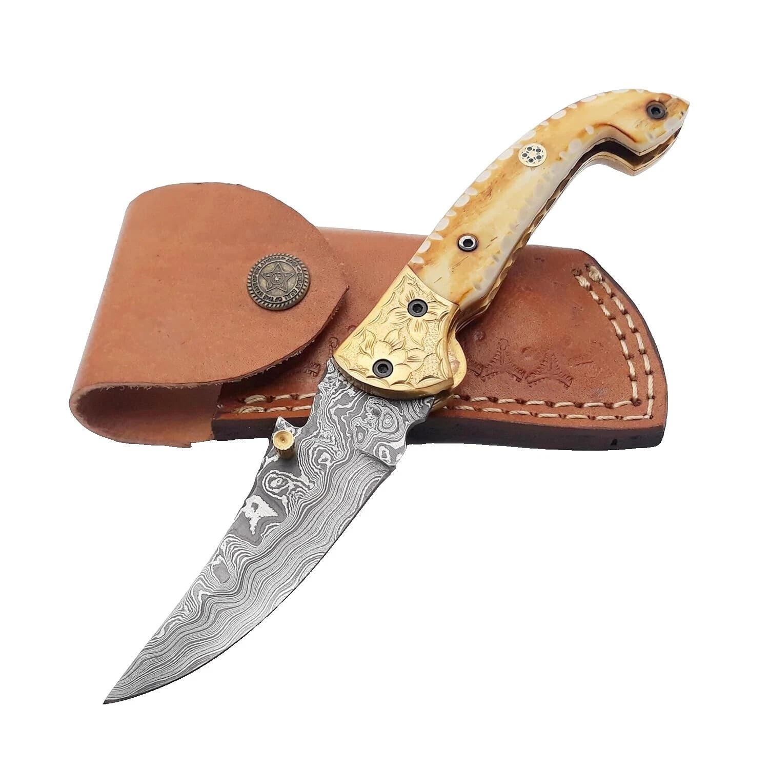 Damascus Collectible Modern Pocketknives Folding Knives