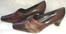 Image of K By Clarks Ladies Brown Leather Shoes Size 8 E NEW Bean Pie Shoes RRP £59.99