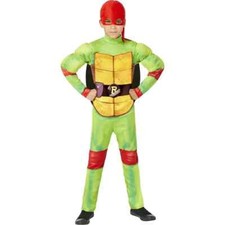 TNMT Mayhem Ninja Turtles Raph Boys Halloween Costume Large 10/12