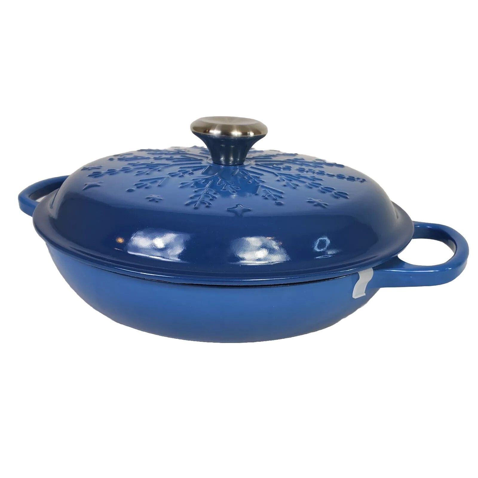 Le Creuset Noel Signature Cast Iron 2.25 qt Snowflake Braiser Marseille
