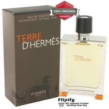 Terre D'Hermes Cologne EDT Spray for Men by Hermes 3.4 oz 1.7 oz 5 oz 6.7 oz 