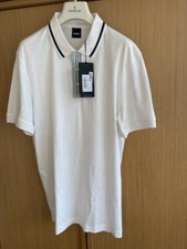 Image of Hugo Boss Classic Polo White Navy Detail Medium