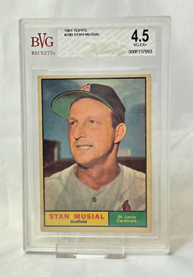 1961 Topps STAN MUSIAL Baseball Card #290 BVG 4.5 | eBay