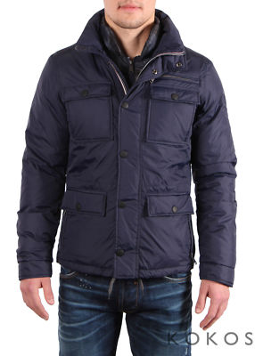 TAKESHY KUROSAWA Designer Men's Down Detachable Hood & Wind Guard Jacket Size S