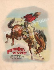 Buffalo Bill's Wild West Show Vintage Style Poster 18"x28"