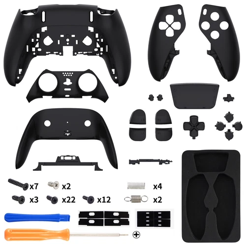eXtremeRate Full Set Housing Shell Buttons Replacement for PS5 Edge Controller