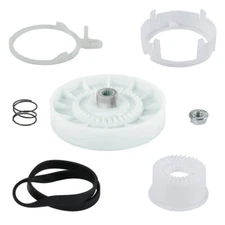 Washer Pulley Clutch Kit + Drive Belt W10721967/W10006384 