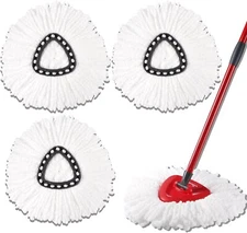 3 Pack Mop Replacement Head - Mop Replacement Heads Compatible with Spin