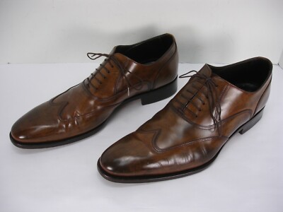 Canali Dark Brown Leather Oxfords NEW CANALI MEN main image 4