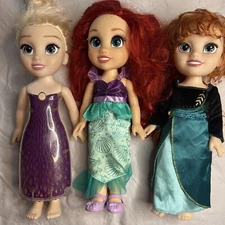 3 Dolls Ariel Disney Frozen II Singing Elsa Anna Doll Bundle