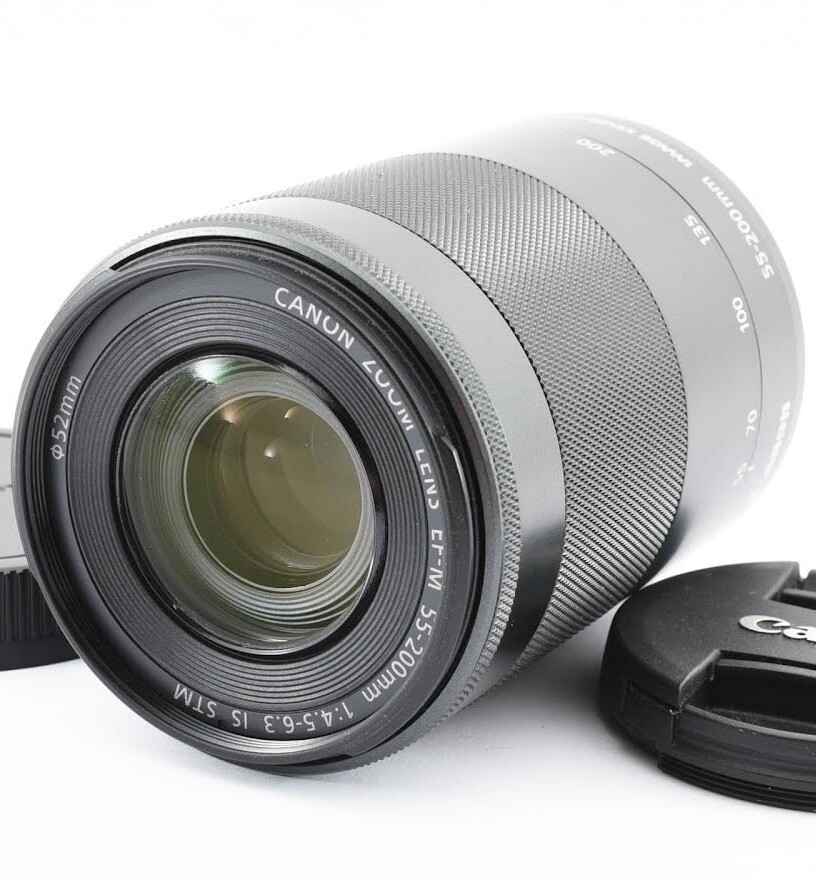 4月20日限定✨Canon EF-M 55-200mm IS STM シルバー Canon ef-m 55-200mm 55-200 IS STM EOS M M2 M3 M6 M10 M100