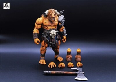 Xesray Studio 1/12 Greek Combatants Tauren Yellow Kasos Fight For Glory toy 9''