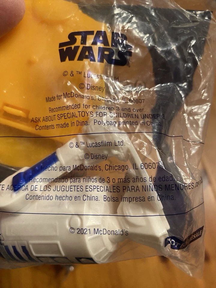 Disney Star Wars R2-D2 -McDonald’s Figure Cake Topper NEW SEALED Happy Meal Toy - Image 4 of 4