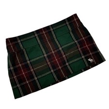 Abercrombie Fitch Y2K Plaid Pleated Micro Min...