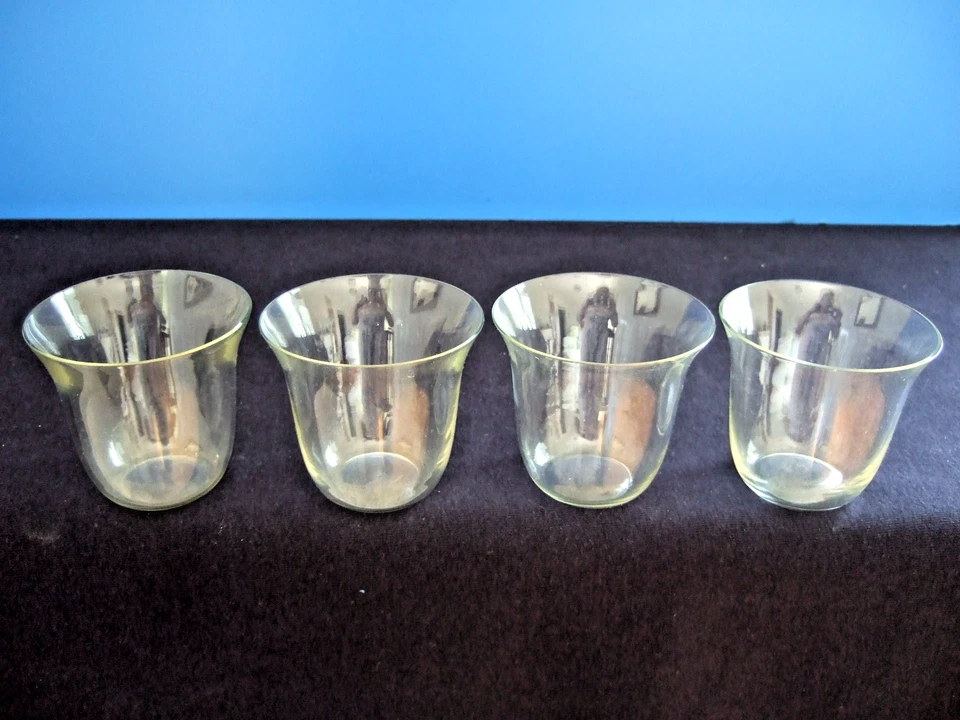 4 Glas-Einsätze für versilberte Teeglashalter - Bild 2 von 2