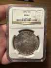 1886-P Morgan Silver Dollar - NGC MS 62 - Free Shipping