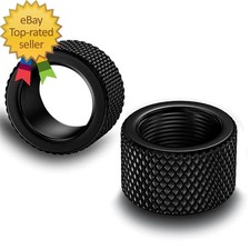2 Pack Thread Protector 5/8X24 Steel Thread Adapters Black 