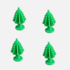 Christmas Tree Shoe Charms Set of 4 – Plastic Croc Decorations for Holidays