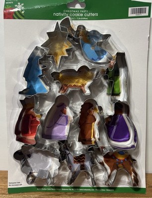 Hobby Lobby Nativity Cookie Cutters 12 Count  3.5  Christmas NEW 