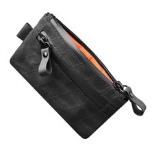ALPAKA Zip Pouch Black X-Pac- RFID-Blocking Small Cash and Card Zip Wallet wi...